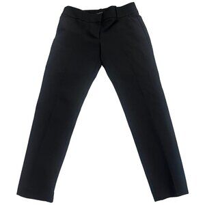 Ann Taylor Loft Women's Dress Pants Size 8 Black Mid-Rise Tapered Leg stretch